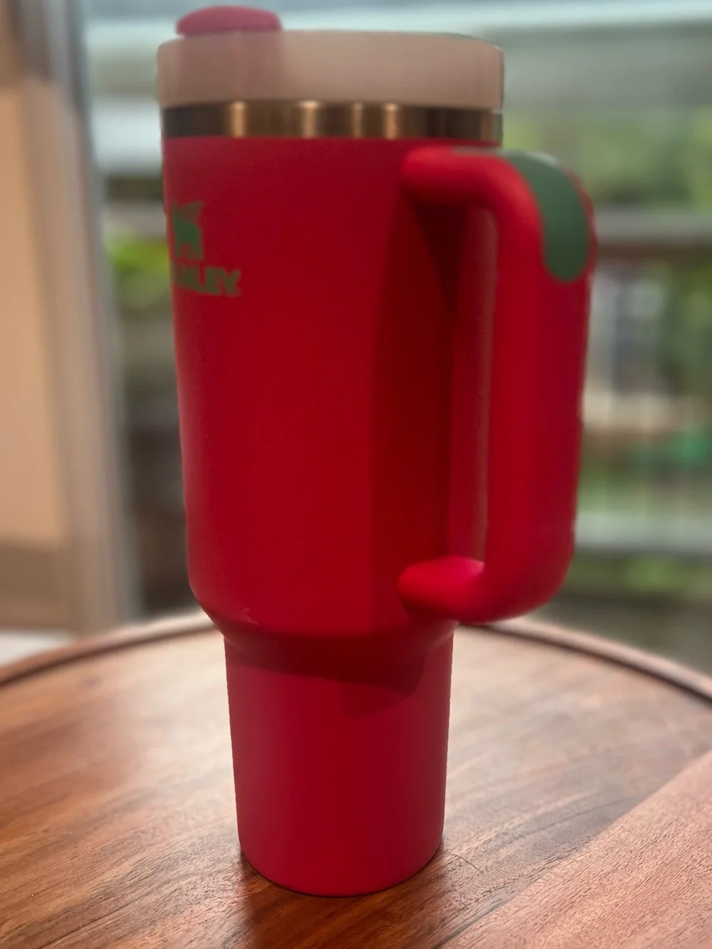 Stanley Pink Insulated Travel Mug with Handle and Snap Lid